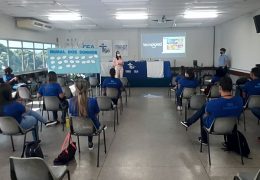 Apresentação de trabalho da Tecnolokid. Fotos: Divulgação